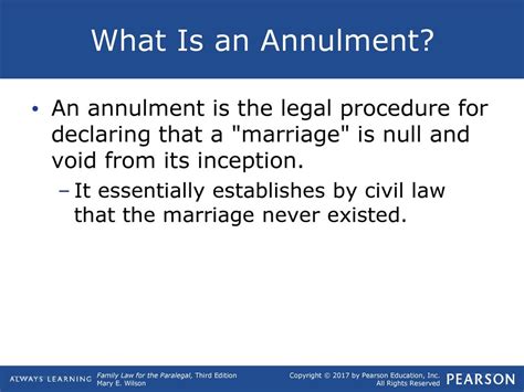 what does annulment mean in a marriage.